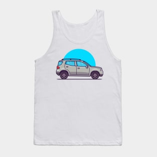 Car Cartoon Illustration Tank Top